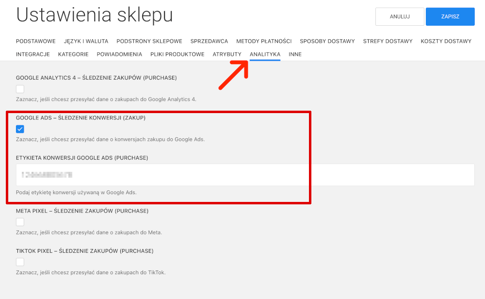 zaawansowana analityka sklepu