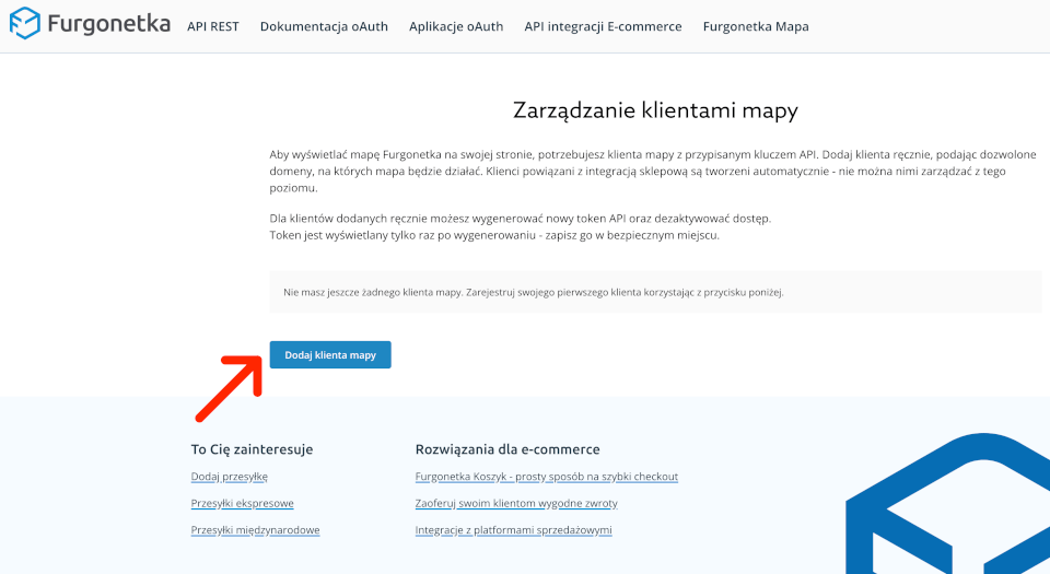 zarzadzenia klientami mapy