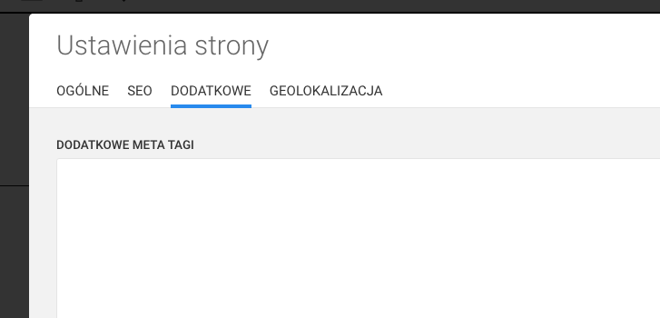 dodatkowe meta tagi