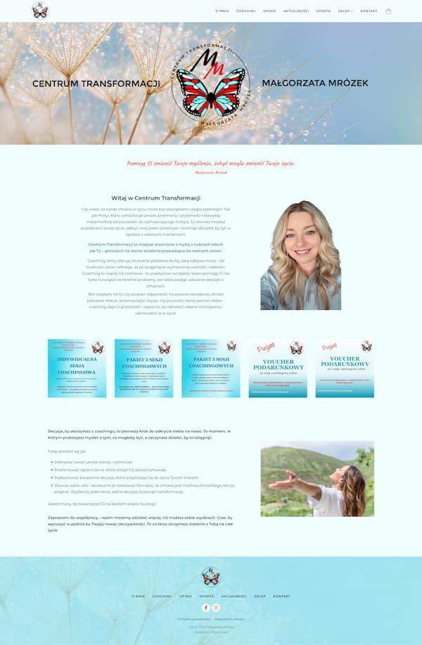strona internetowa centrum transformacji coaching
