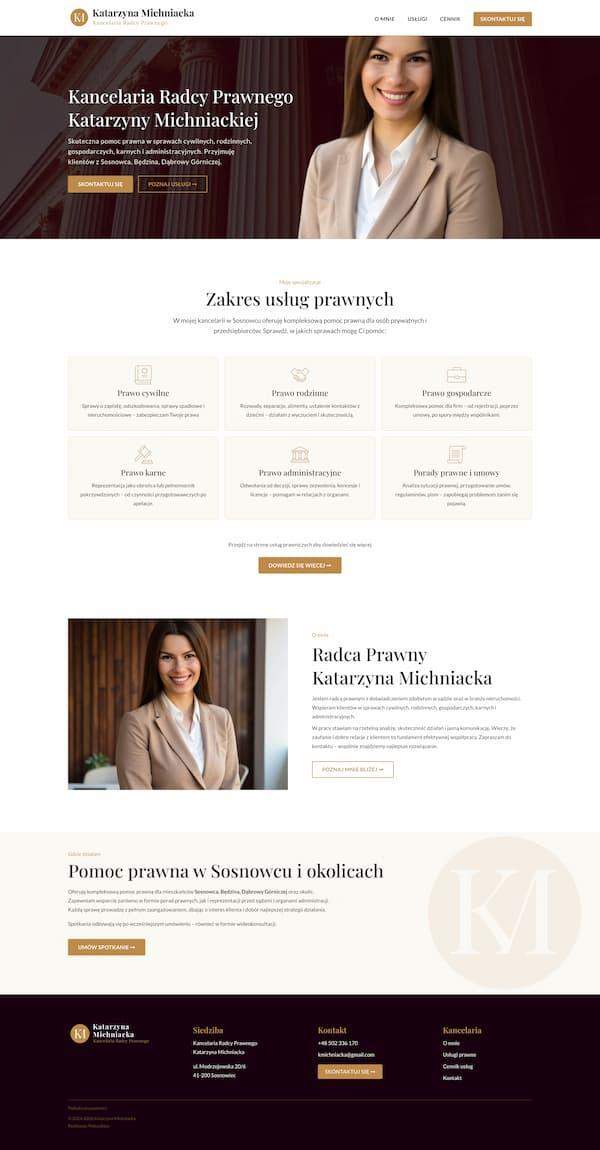 strona internetowa radcy prawnego
