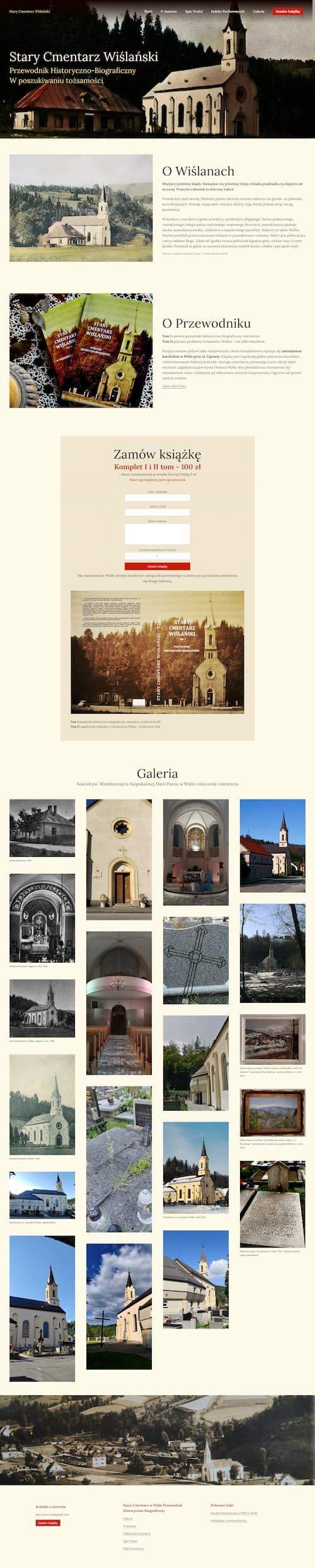 strona osobista promująca przeowdnik książkeę