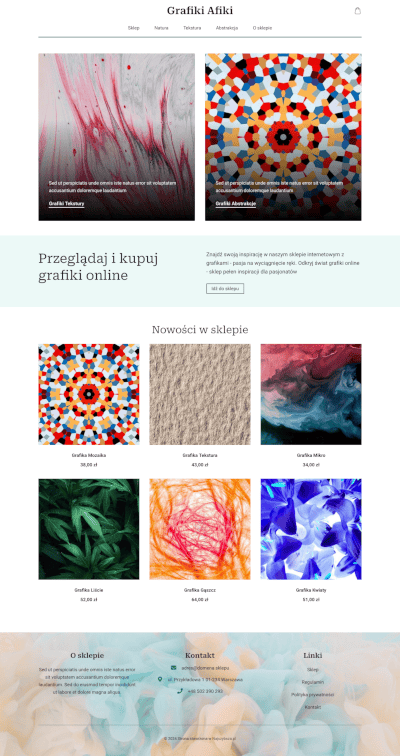 darmowy szablon sklepu internetowego