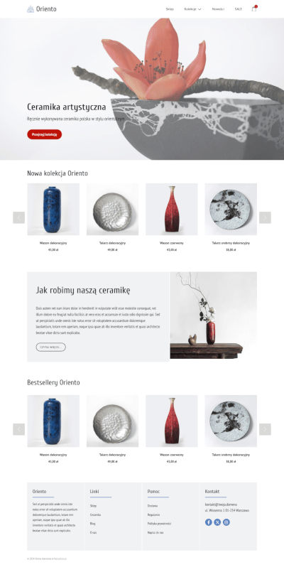 szablon sklepu internetowego elegancki