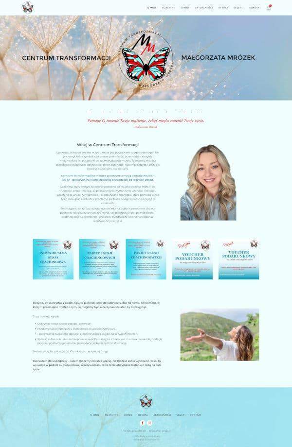 strona internetowa centrum transformacji coaching