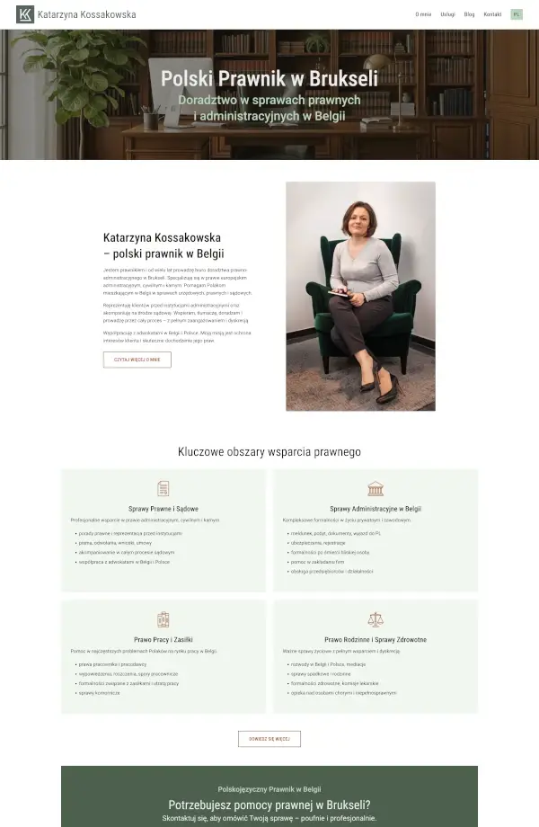 strona internetowa polski prawnik w belgii