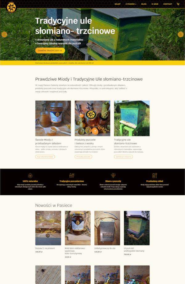 strona internetowa pasieka