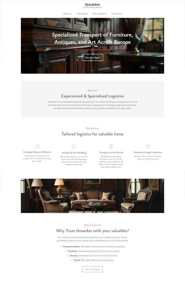 strona internetowa spedycyjna