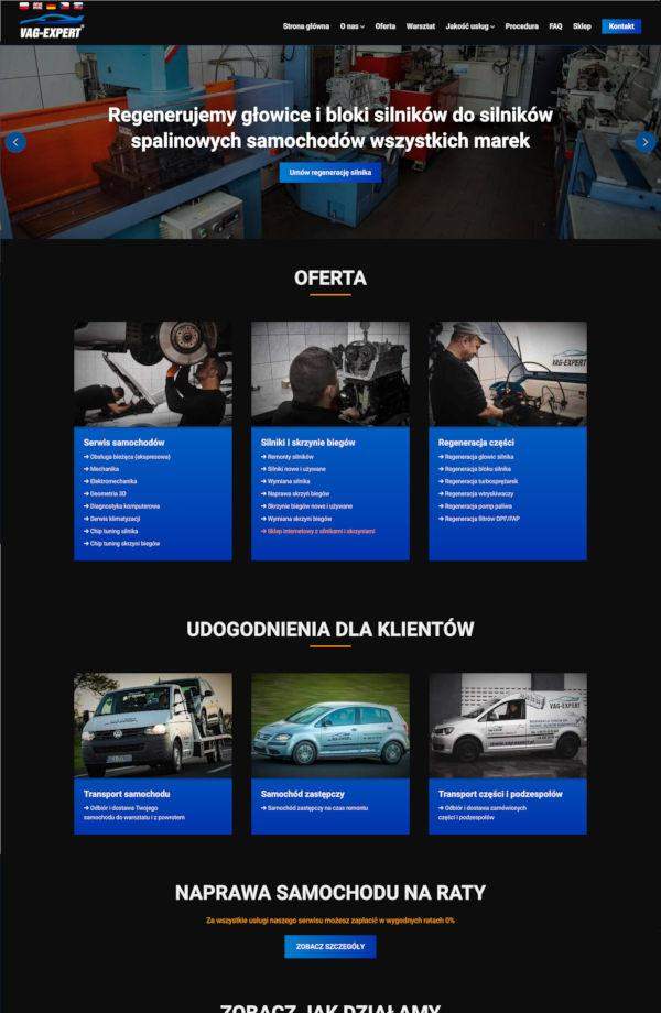 strona internetowa warsztat samochodowy VAG-Expert