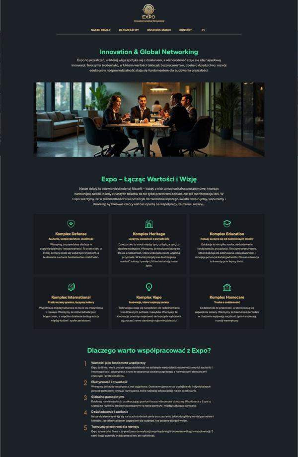 strona firmowa wykonawcy usług